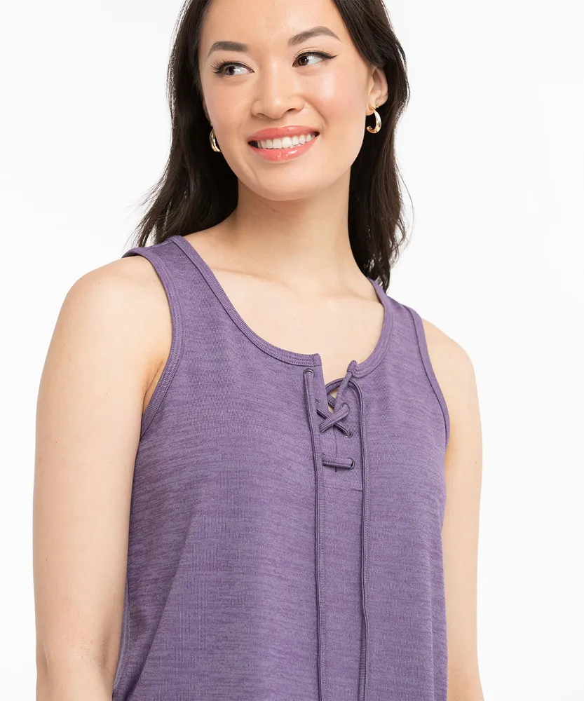 Eco-Friendly Lace-Up Tank Top