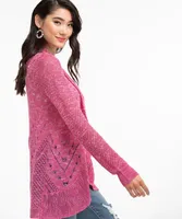 Pointelle Cocoon Cardigan