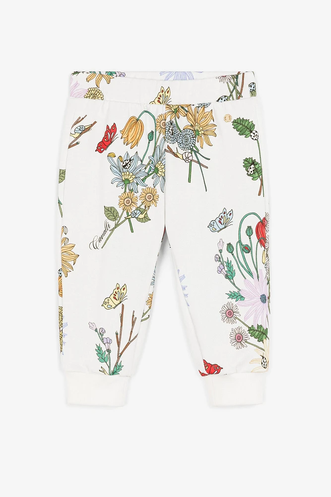 Floral-Print Cotton Sweatpants