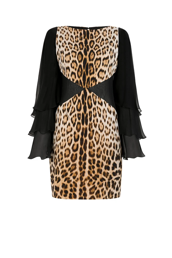 Leopard-Print Mini Dress