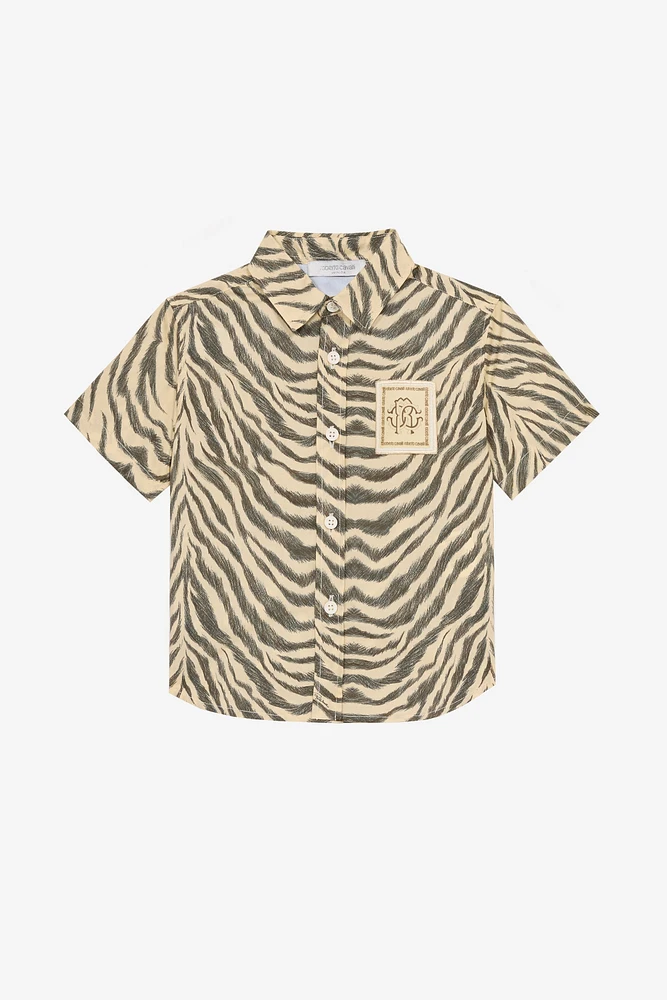 Tiger Skin-Print Shirt