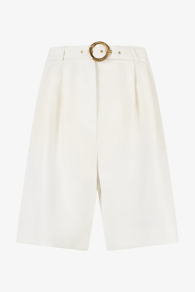 Tailored Shorts With Belt