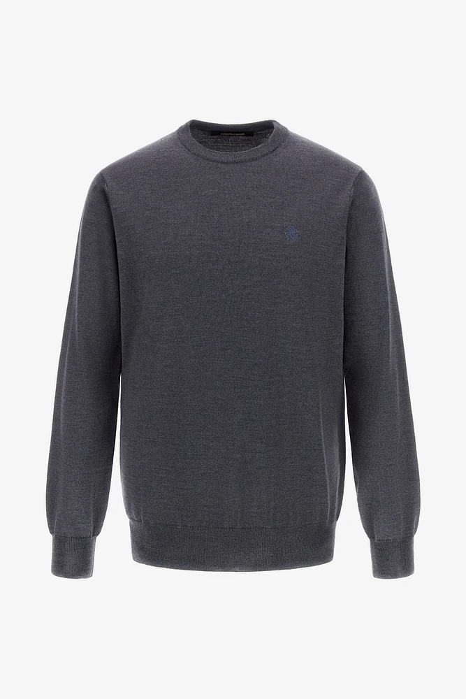 Crewneck sweater with RC