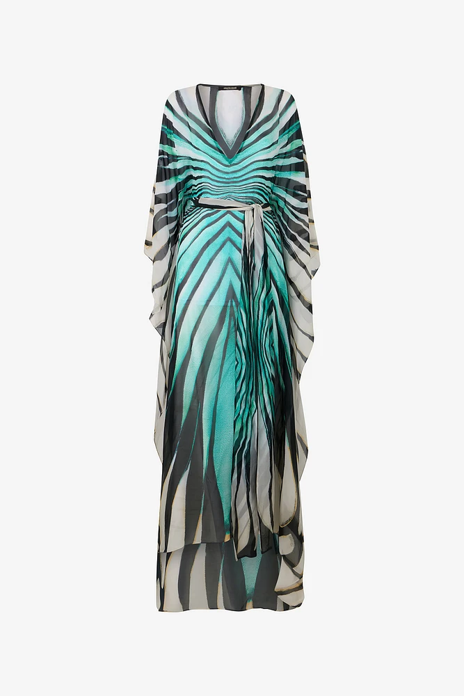 Ray Of Sea Print Kaftan