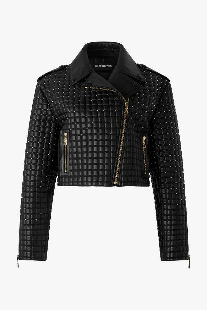 Cropped Jacket With 3D-Effect Quilting
