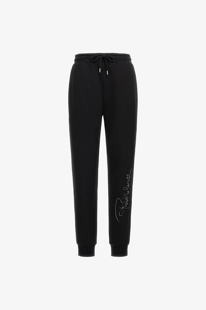 Sporty pants with signature
