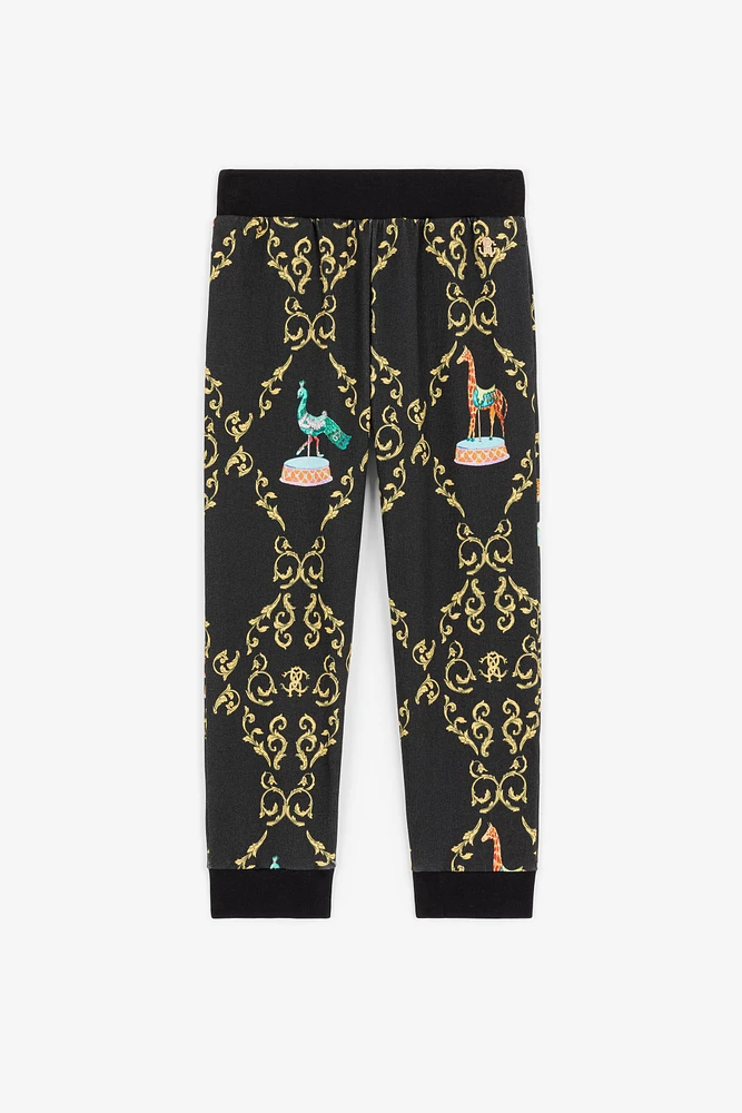 Baroque-Print Cotton Sweatpants