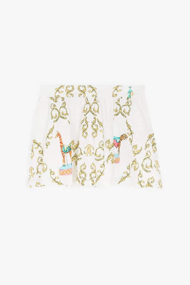 Filigree-Print Skirt