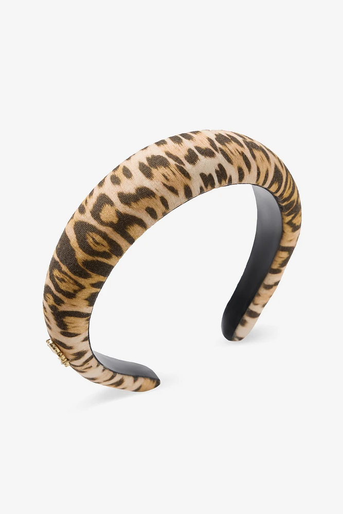 Headband With Jaguar Skin Print