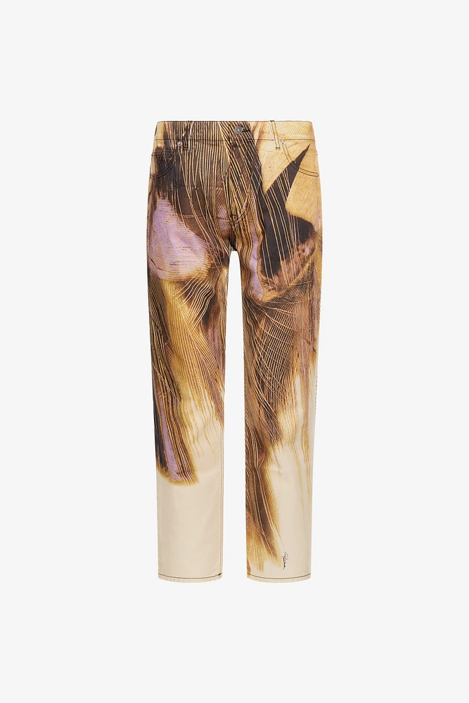 Savage print jeans