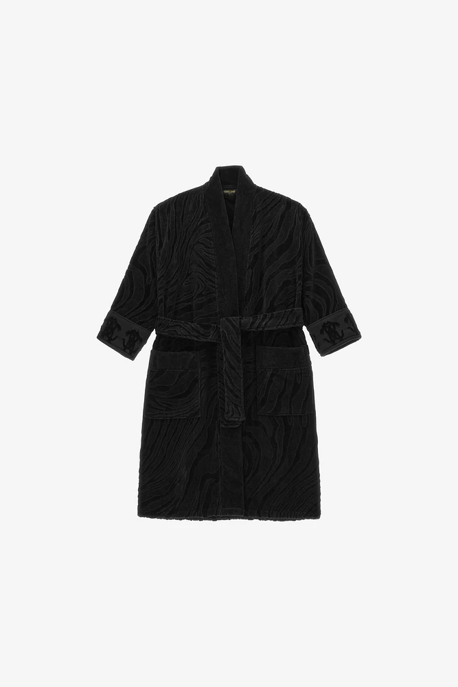 Crystal Snakes terry cotton bathrobe