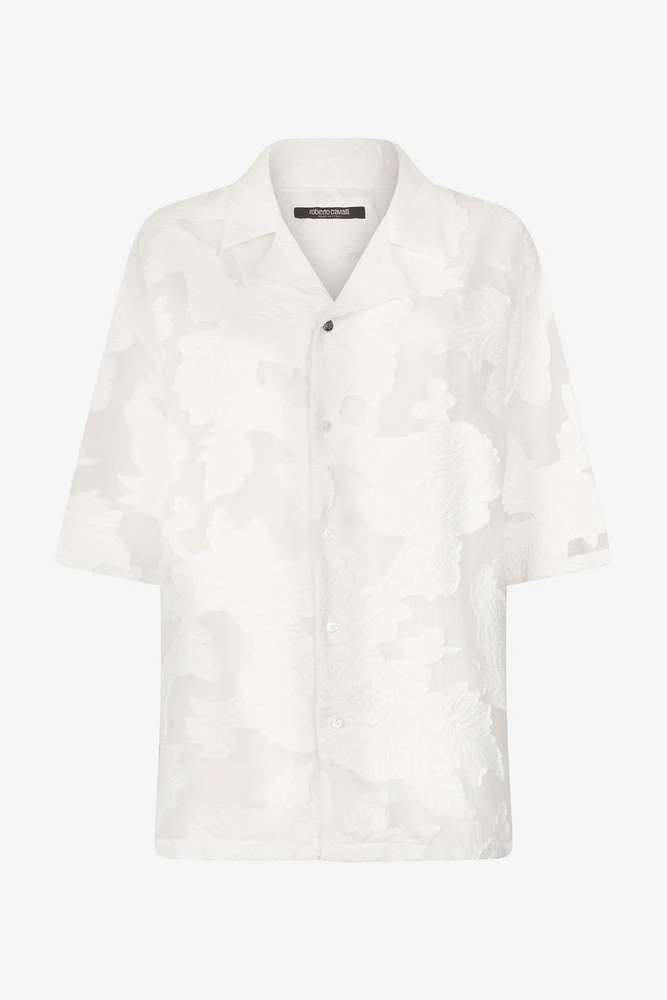 Bowling Shirt With Floral Pattern
