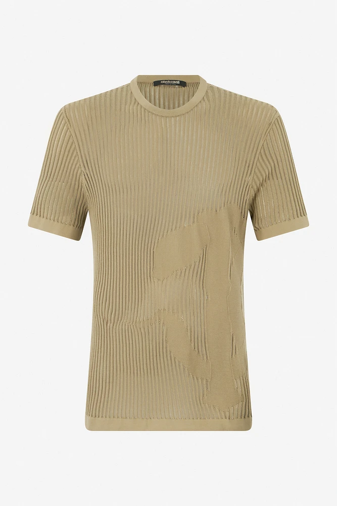 Openwork Knit T-Shirt