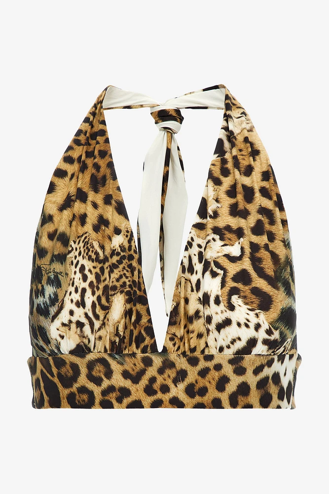 Triangle bikini with Jaguar Skin