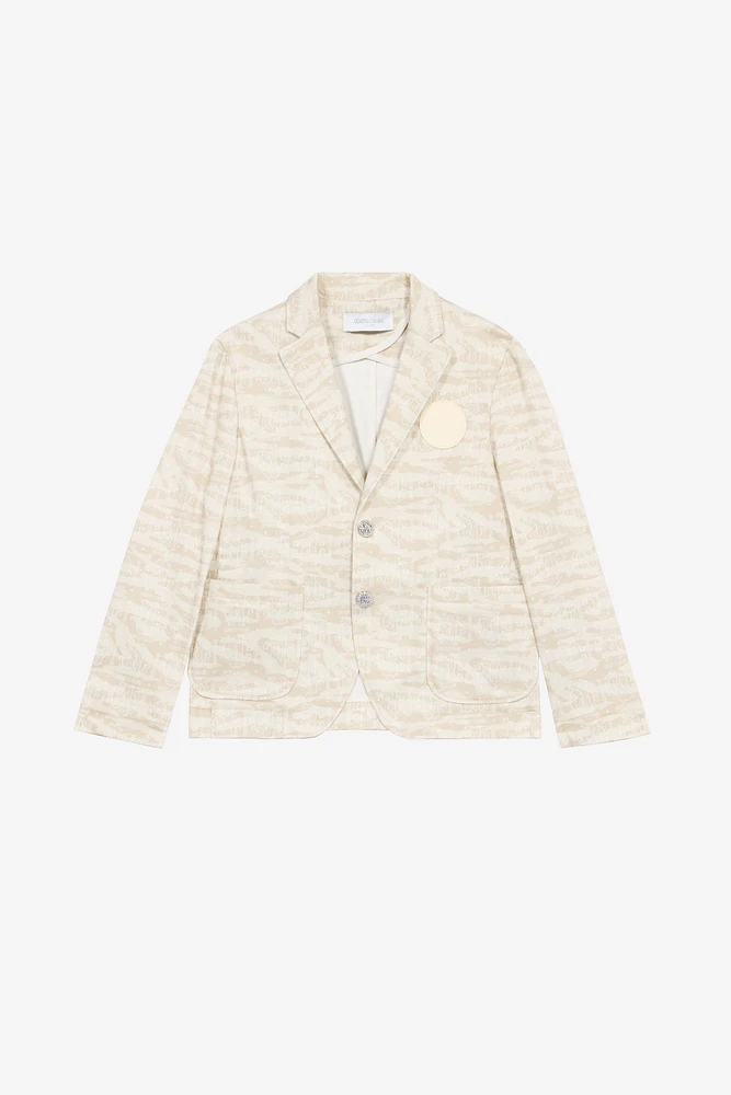 Tiger Skin-Print Jacket