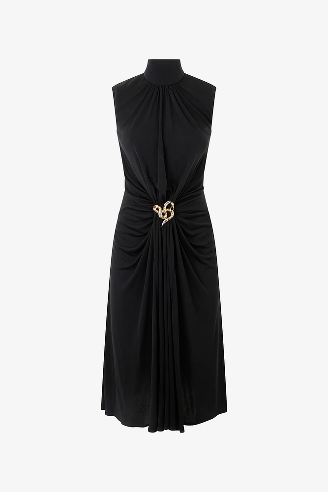 Draped Midi Dress