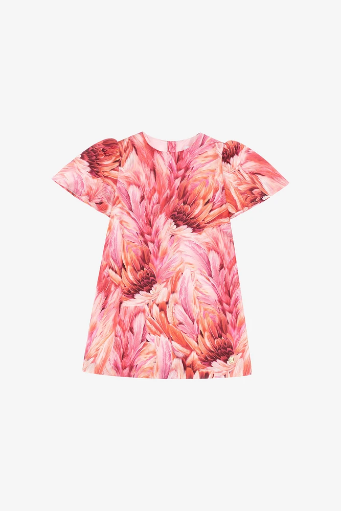 Plumage Print Dress