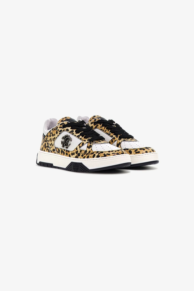 Low-Top Sneakers with Jaguar Print