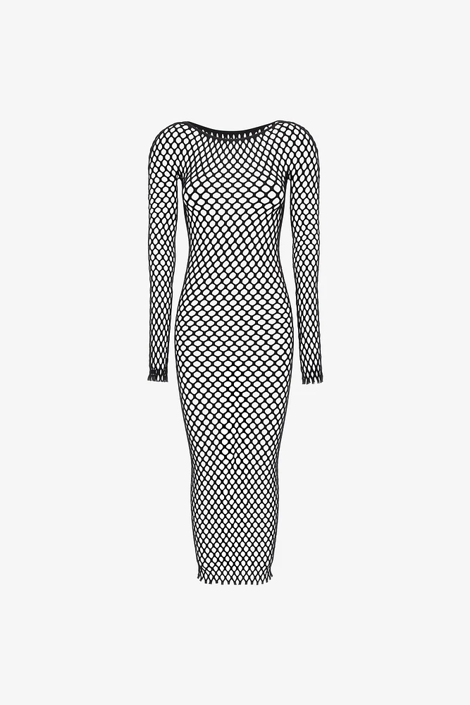Knit swimsuit cover-up