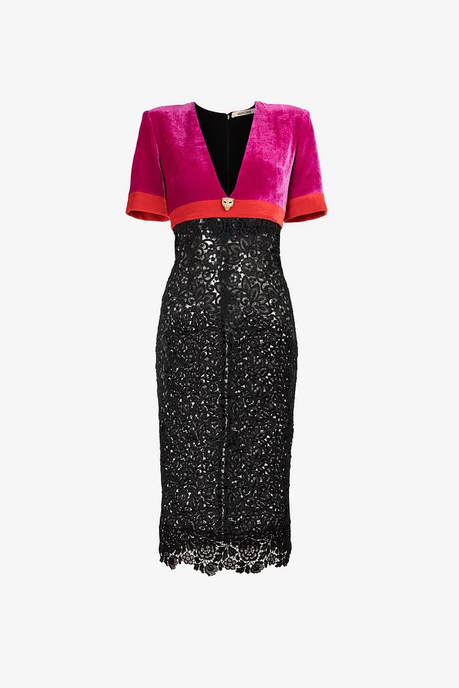Velvet And Lace Dress