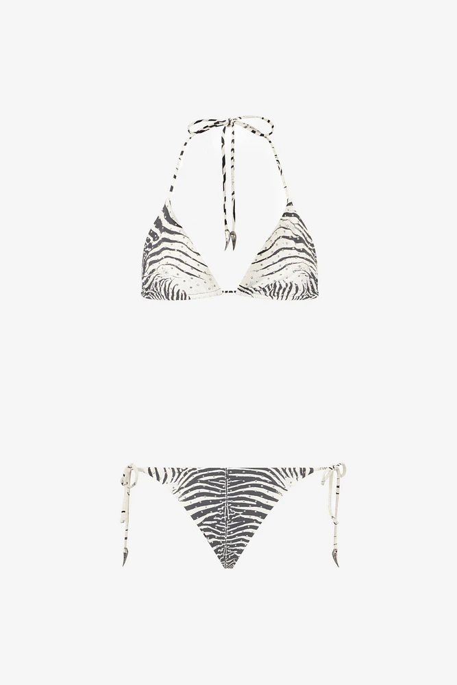 Zebra-Print Bikini