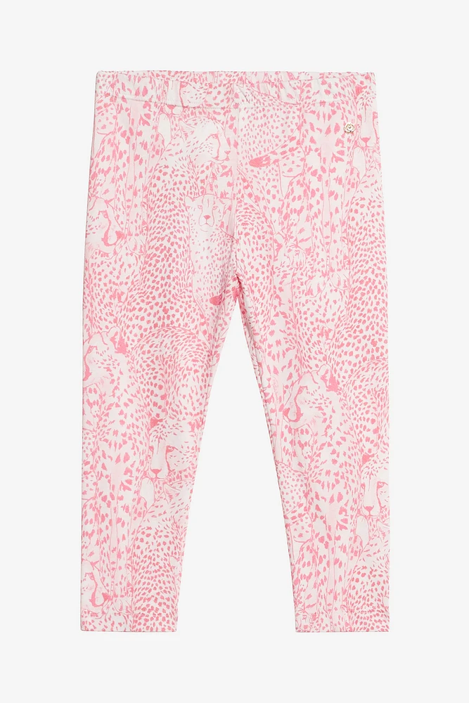 Cheetah-Print Sports Pants
