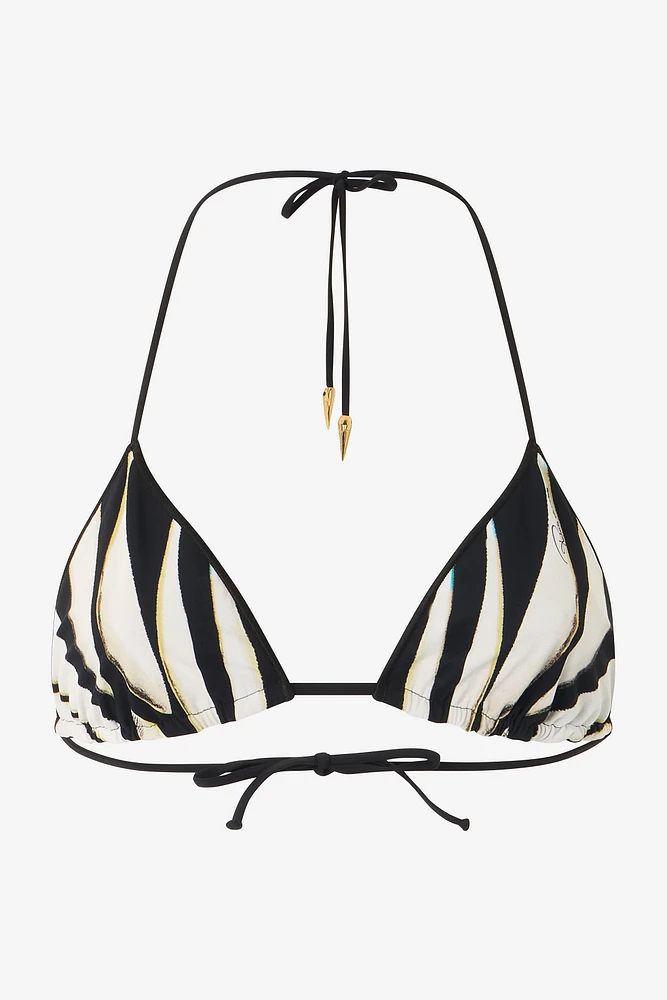 Ray Of Sea Print Swimsuit Top
