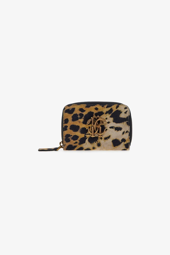 Small wallet with Monogram RC and zip
