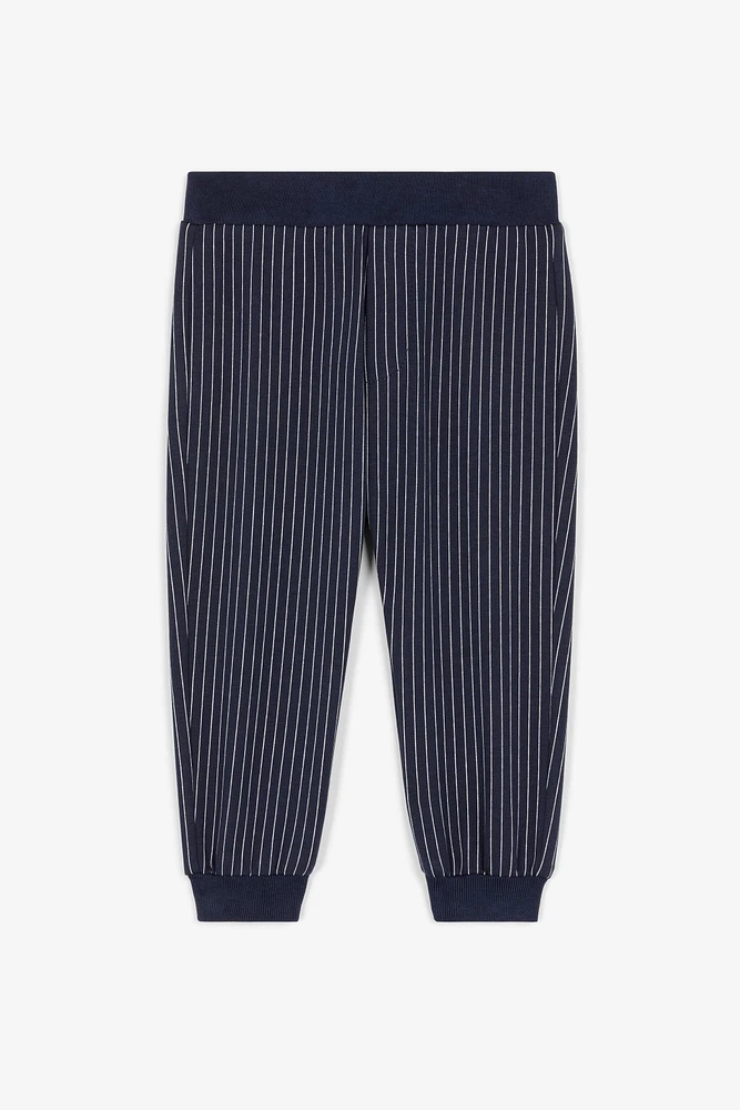 C Logo-Appliqué Striped Sweatpants