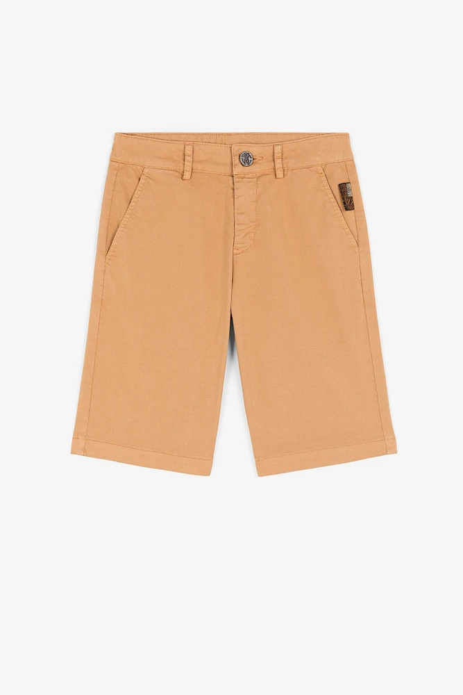 Logo-embroidered shorts