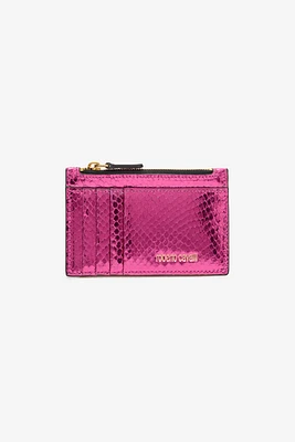 Coin Purse with Snake Print