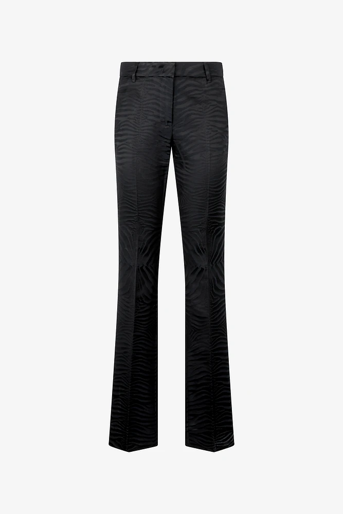 Pants With Solid-Color Tiger Skin Pattern