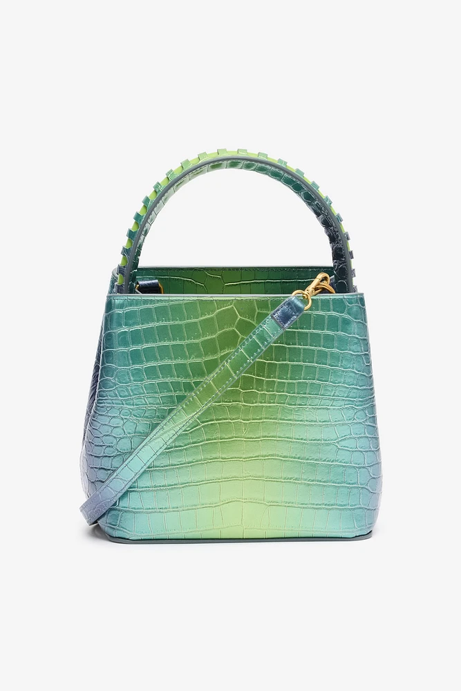 Roar Bag With Crocodile Print