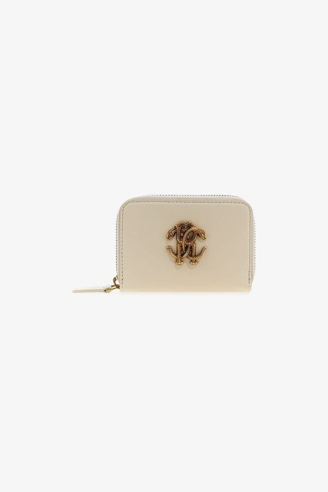 Small wallet with Monogram RC and zip
