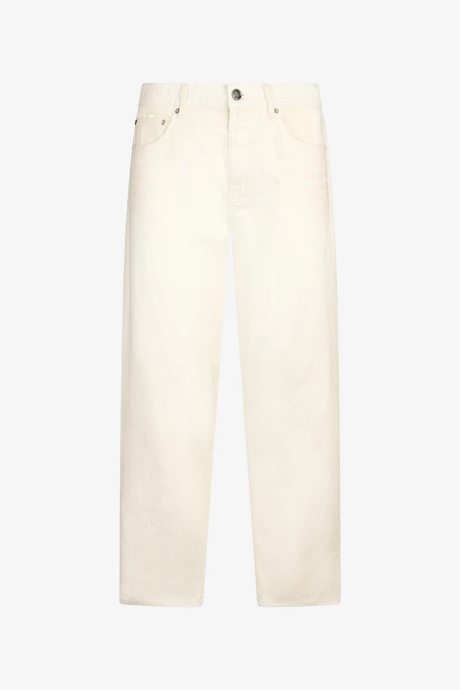 Cream Five Pocket Jeans