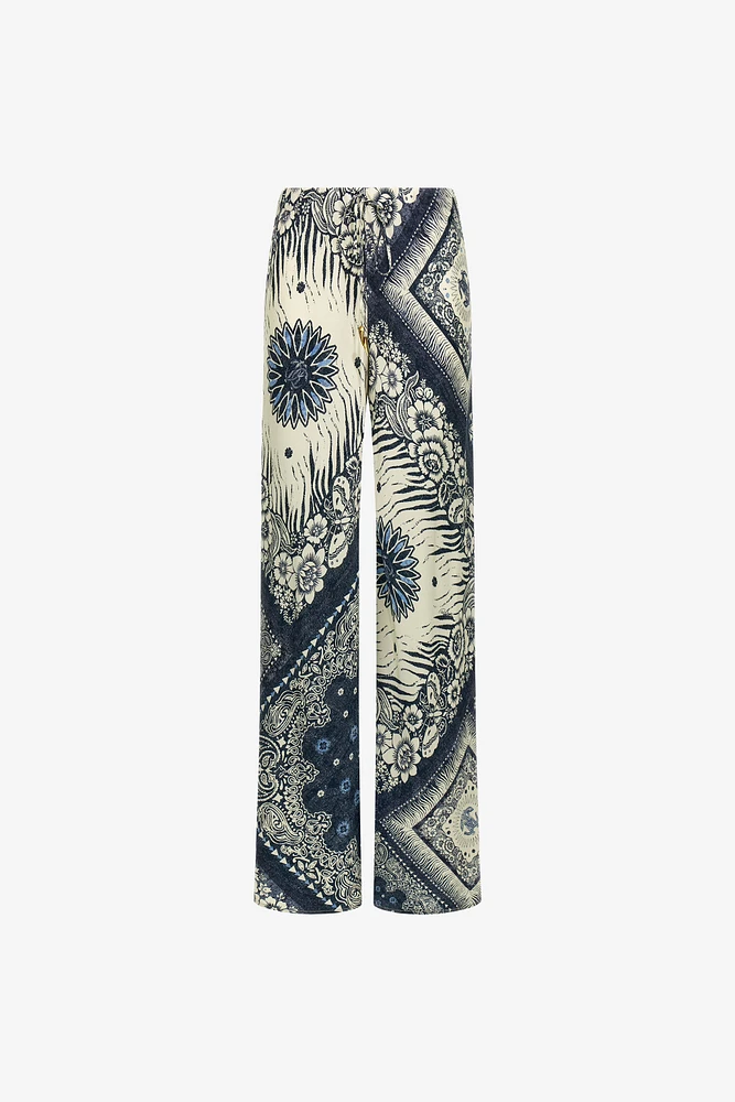Bandana Print Palazzo Pants