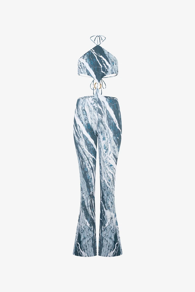 Rubane-Print Jumpsuit