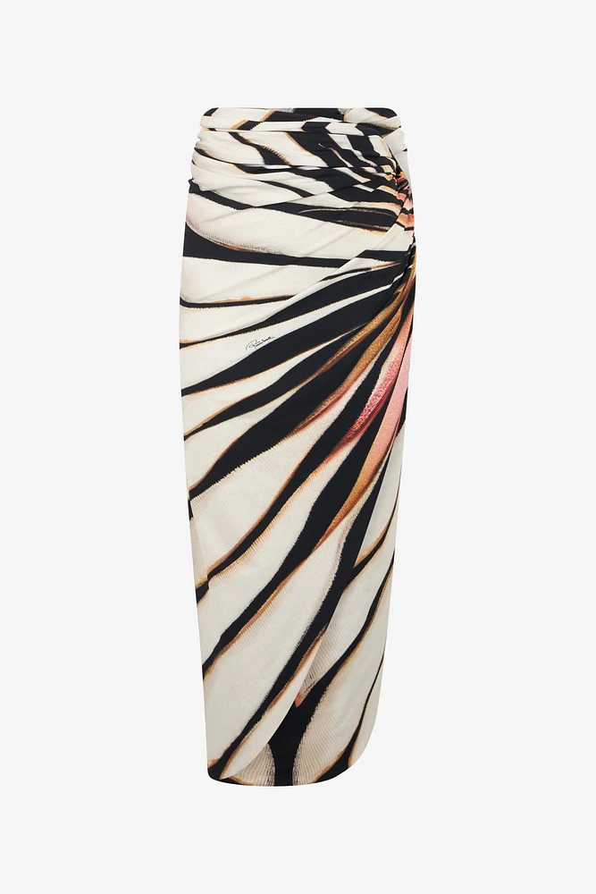 Sarong With Ray Of Pink Print