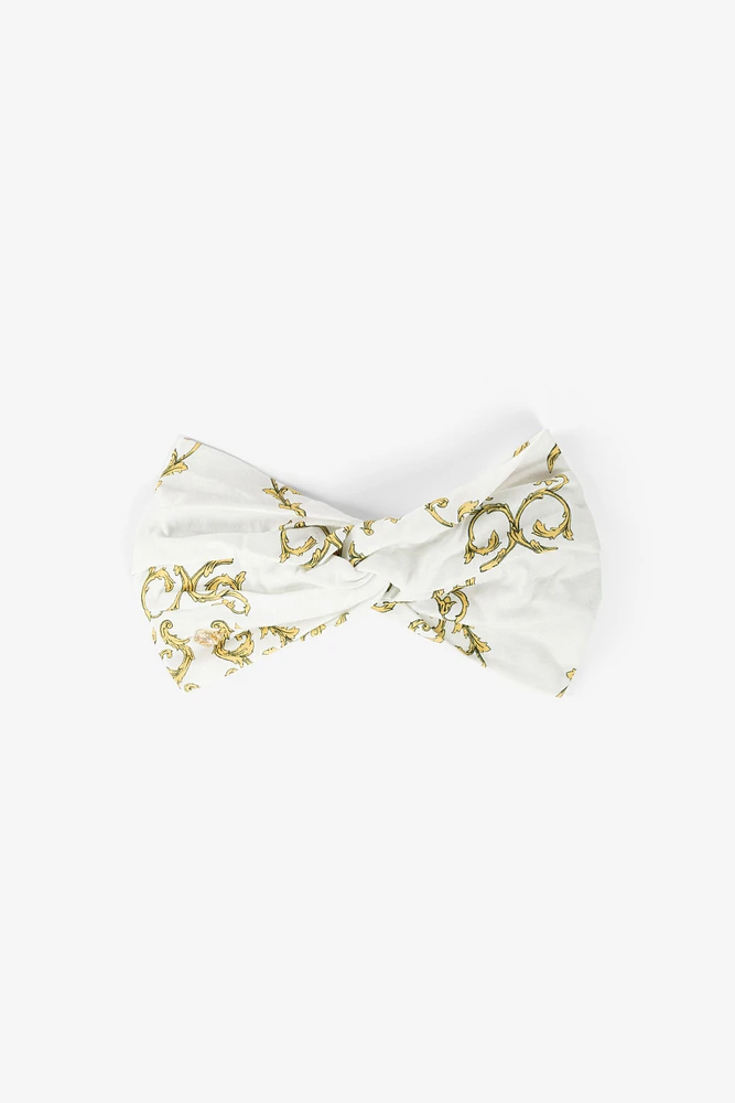 Filigree-Print Twist Headband