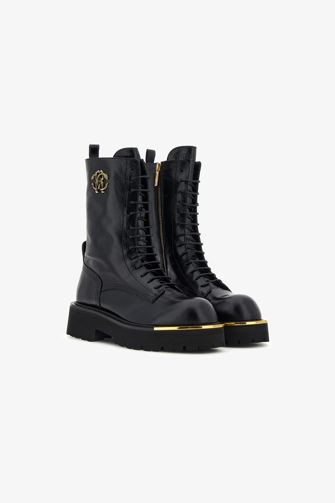 Combat boot with RC Logo