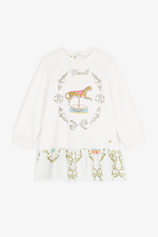 RC Monogram and Filigree-Print Dress