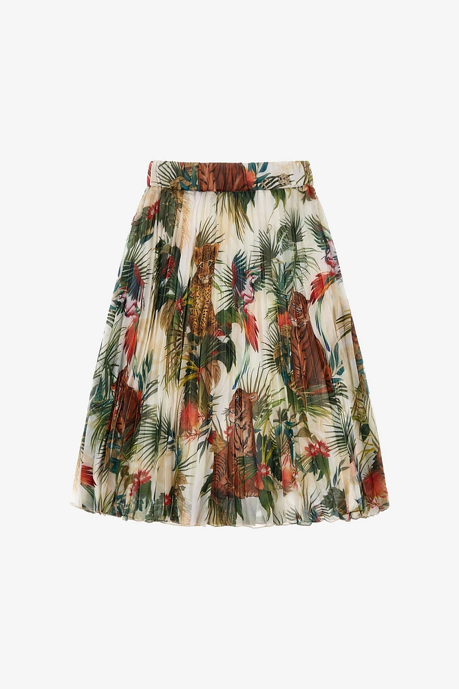 Midi skirt Jungle print