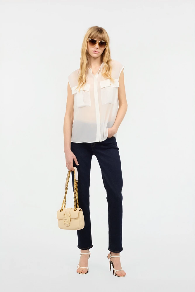 See-Through Sleeveless Top
