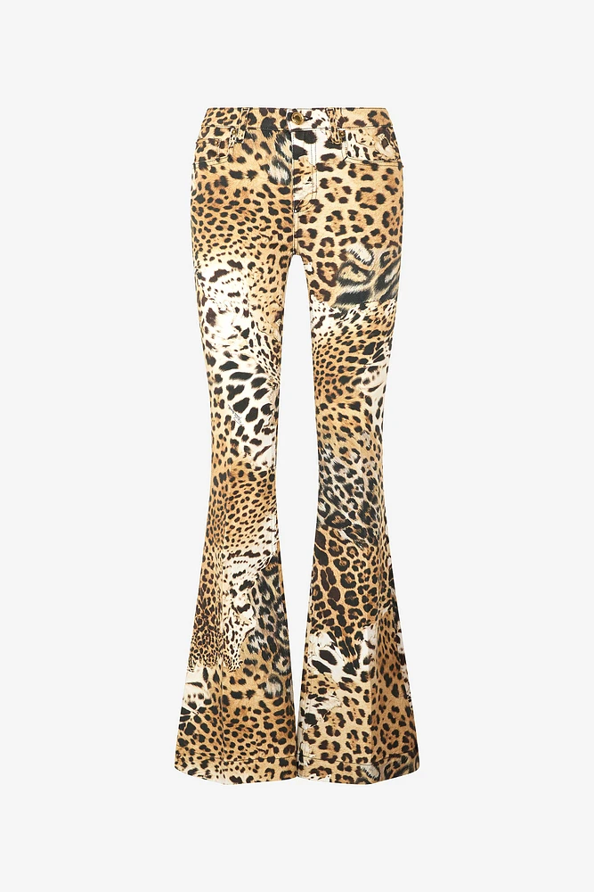 Pants With Jaguar Skin Print