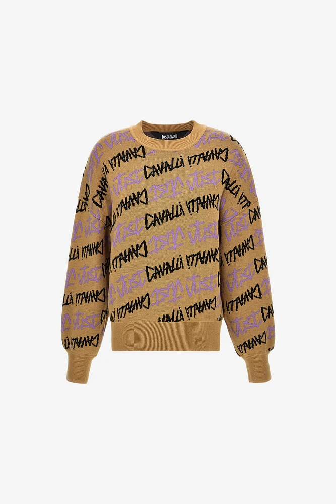 Just Cavalli Jacquard Pullover