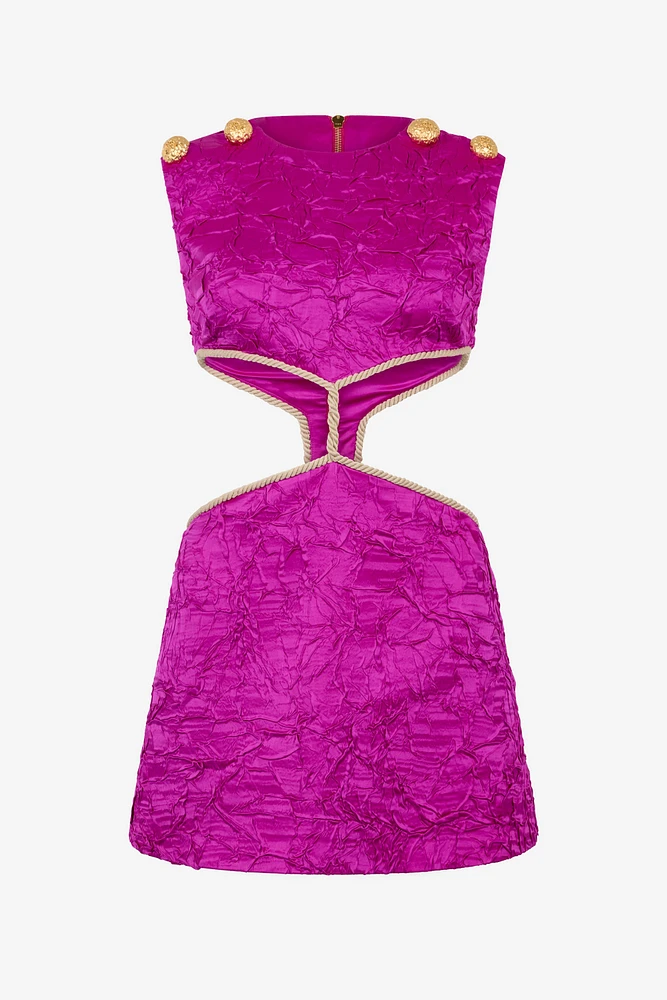 Cut-Out Detail Mini Dress