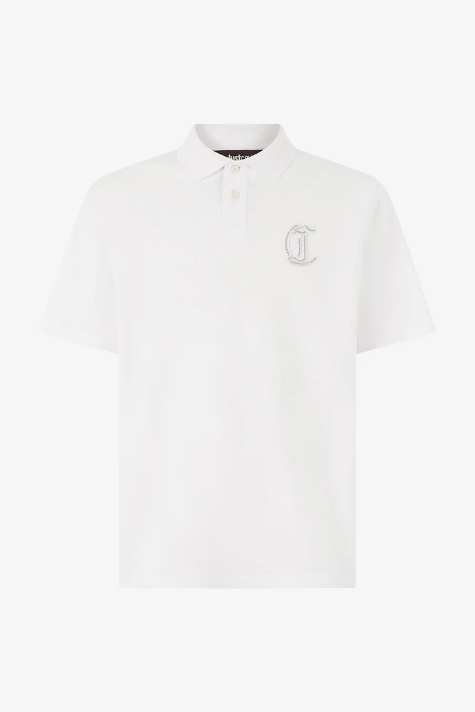 Polo Shirt With Embossed JC Monogram