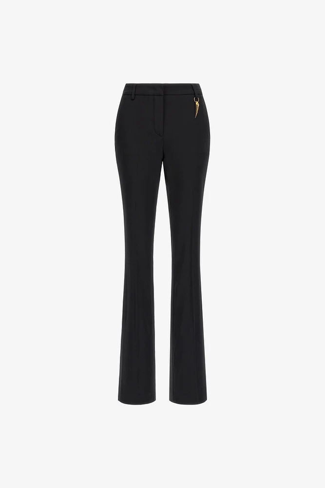 Pants with fang detail