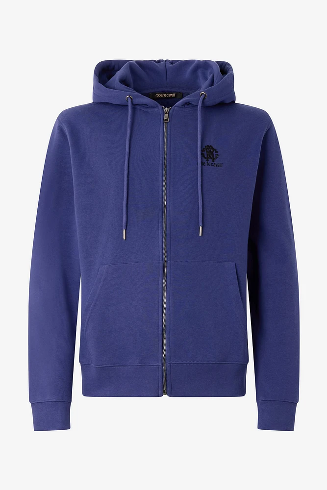 Blue Hoodie with Zip