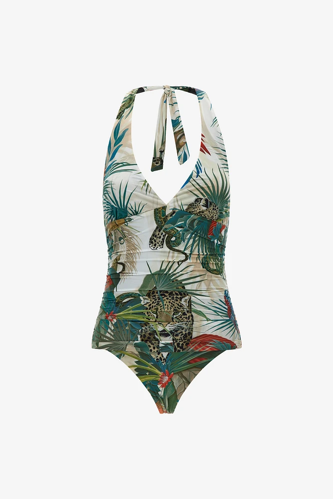 Jungle Print Swimsuit One-Piece